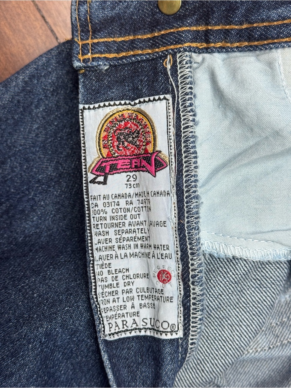 VTG 80s Santana Parasuco Jeans NWT 29 Deadstock Scarlett High Waist Canada - Picture 4 of 6